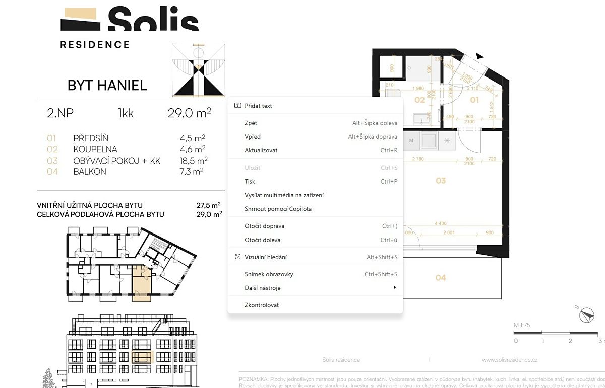 Prodej bytu 1+kk 29 m² – fotografie 3