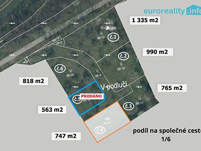 Prodej stavebního pozemku 747 m²