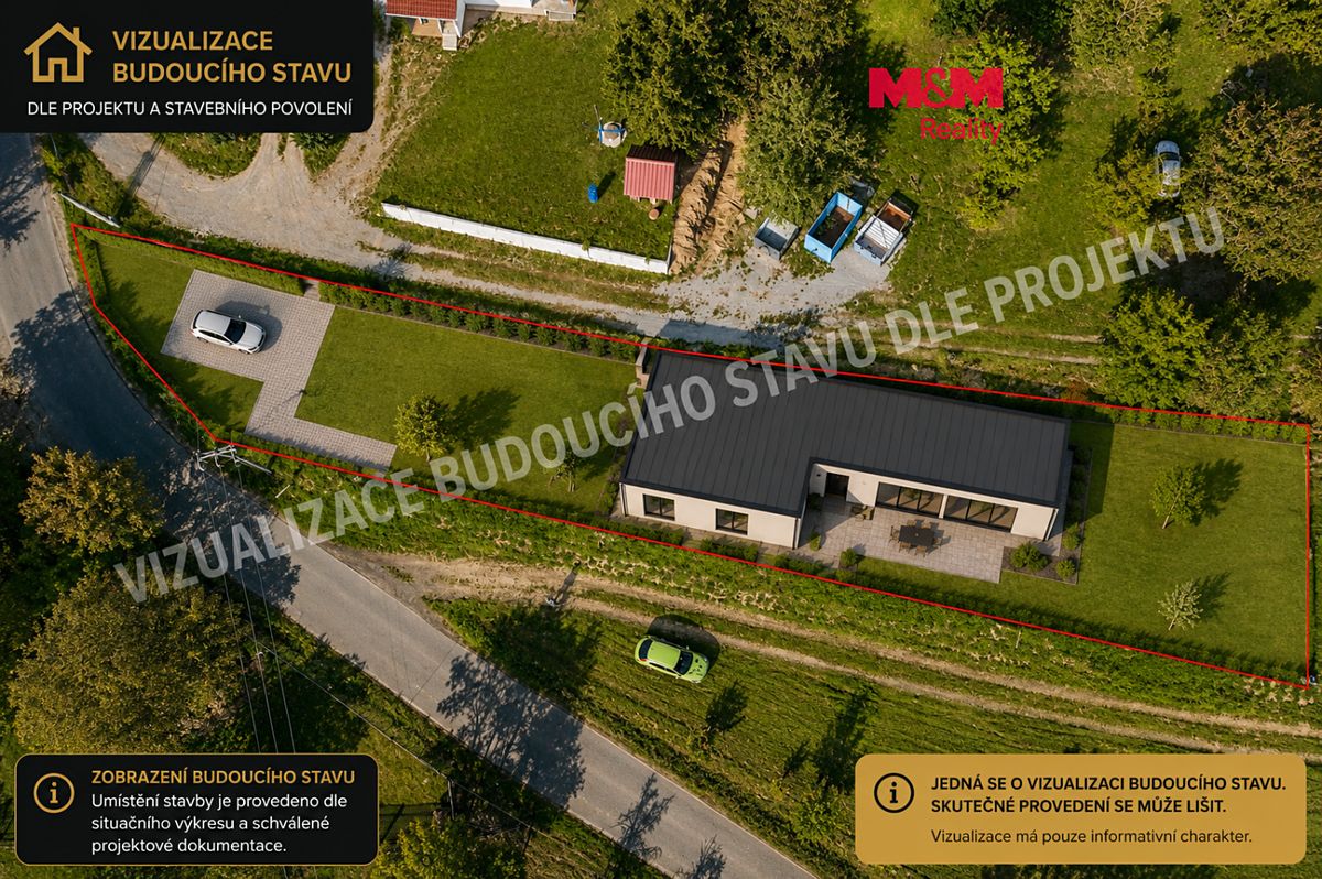 Prodej stavebního pozemku 1163 m², Zbraslavice – fotka 1 z 3