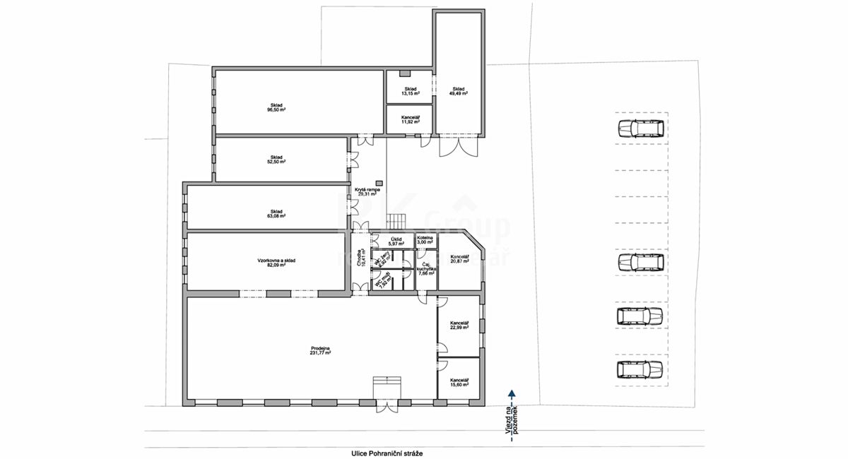Pronájem komerční nemovitosti 734 m² – fotografie 2
