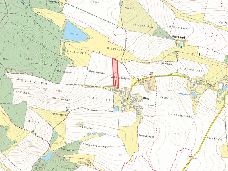 Prodej pole 14444 m², Bernartice – náhled fotky 2