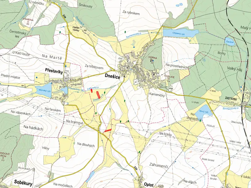 Prodej pole 6631 m², Dnešice – náhled fotky 3