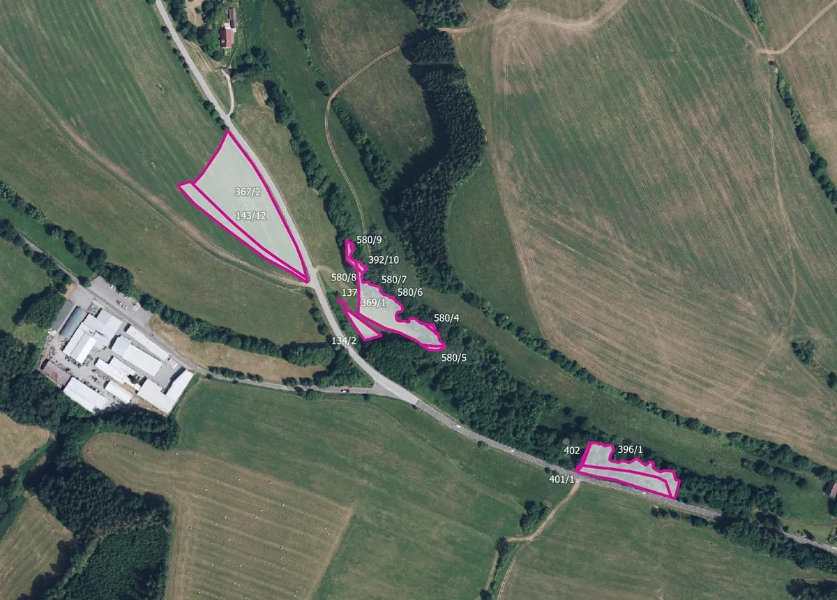 Prodej pole 15624 m²