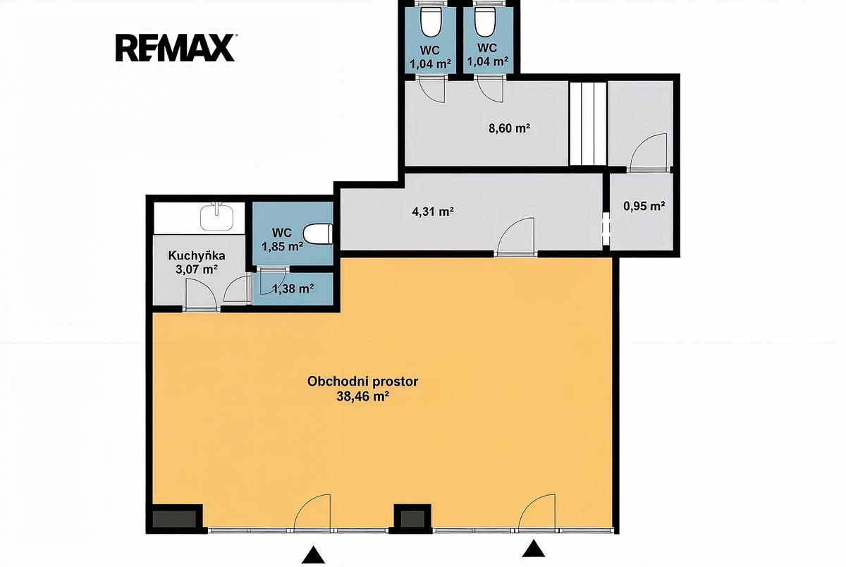 Pronájem obchodního prostoru 60 m² – fotografie 3