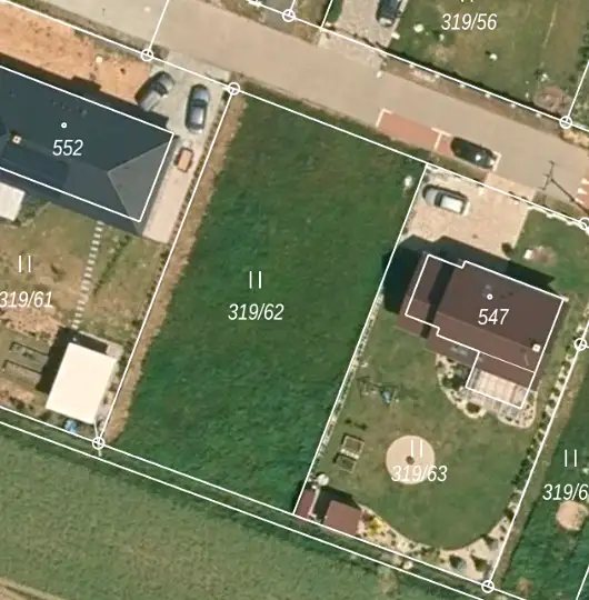 Prodej stavebního pozemku 827 m², Býšť – náhled fotky 2