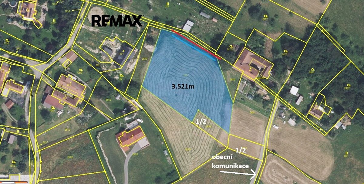 Prodej stavebního pozemku 3521 m² – fotografie 3