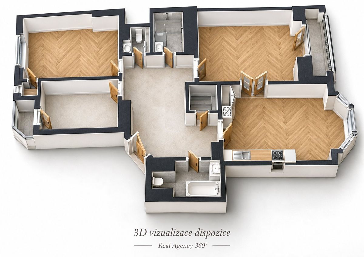 Pronájem bytu 4+kk 120 m² – fotografie 2