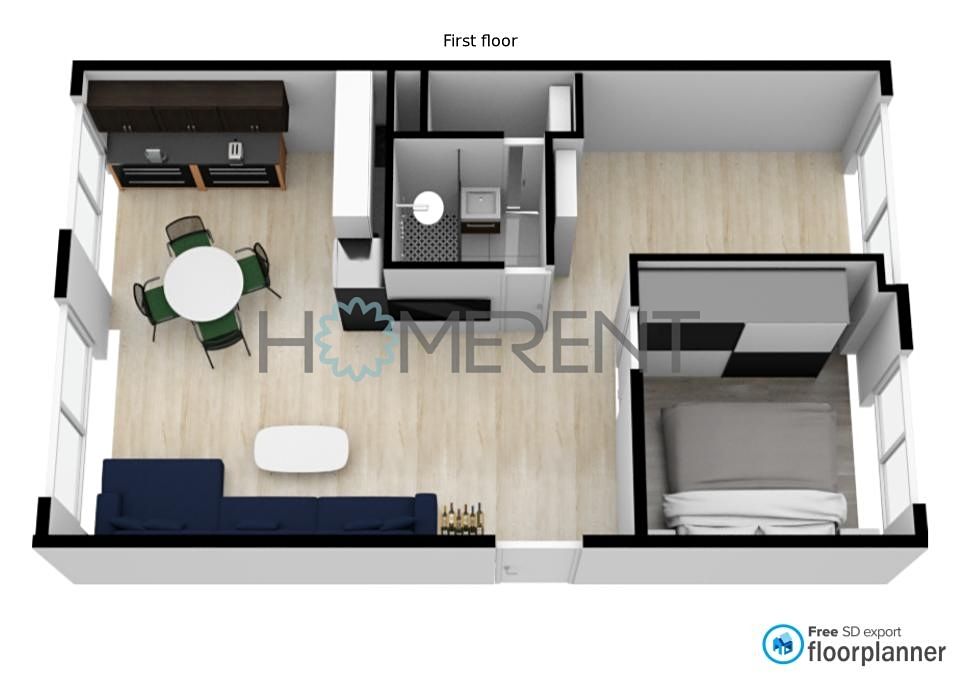 Pronájem bytu 3+kk 61 m² – fotografie 5