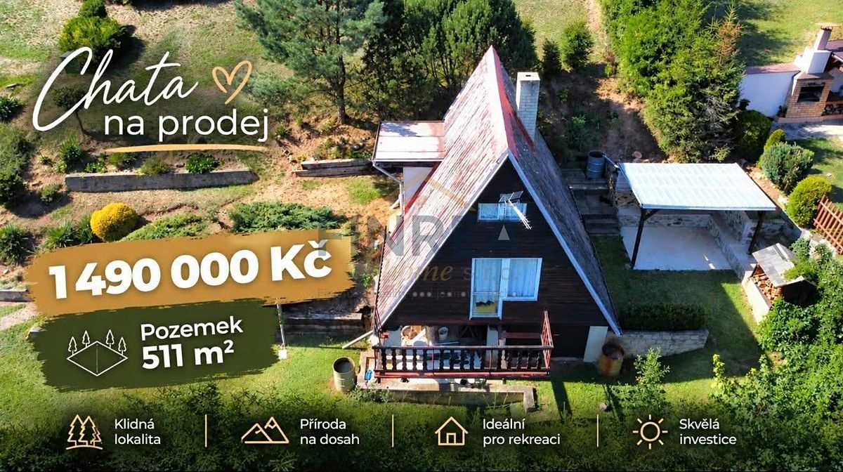 Prodej chaty 40 m², pozemek 540 m²