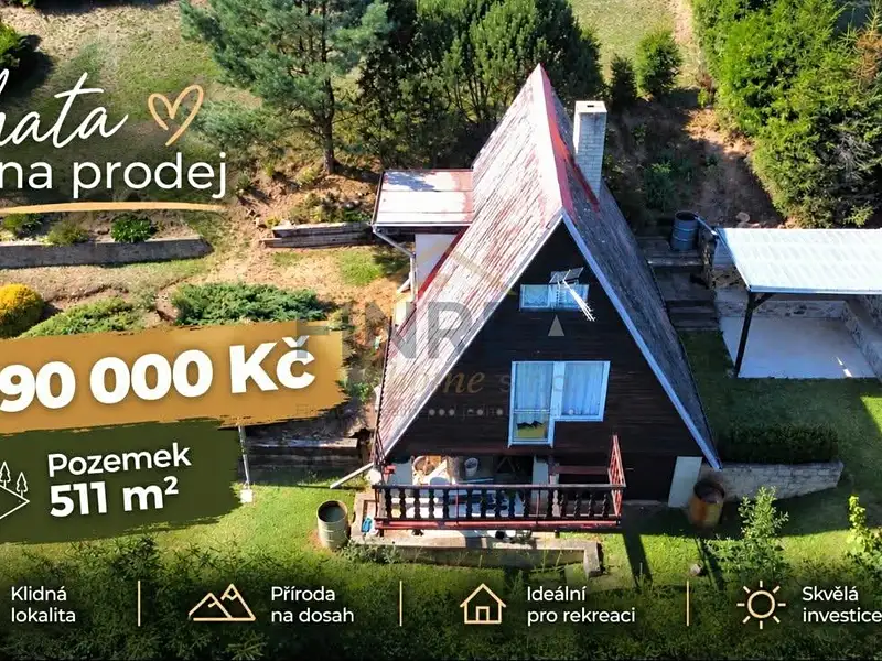 Prodej chaty 40 m², pozemek 540 m², Kaceřov – náhled fotky 1
