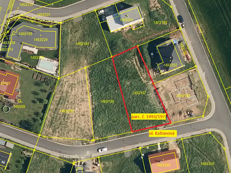 Prodej stavebního pozemku 855 m², Nový Jičín – náhled fotky 1