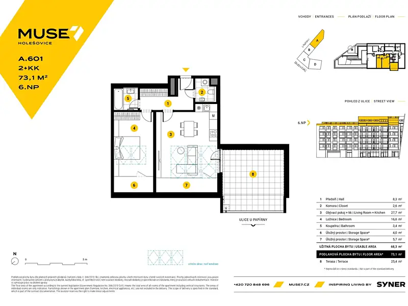 Prodej bytu 2+kk 73 m², Praha – náhled fotky 2