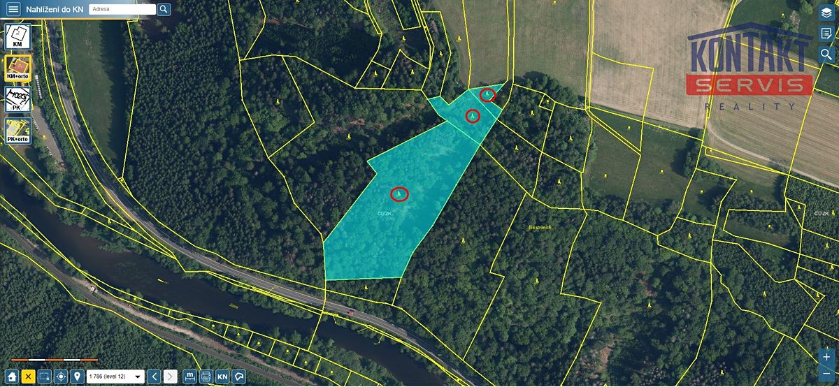Prodej lesa 23153 m²