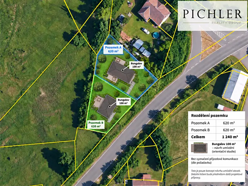 Prodej stavebního pozemku 674 m², Bochov – náhled fotky 2