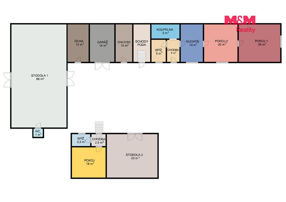 Prodej rodinného domu 156 m², pozemek 2031 m² – fotografie 3