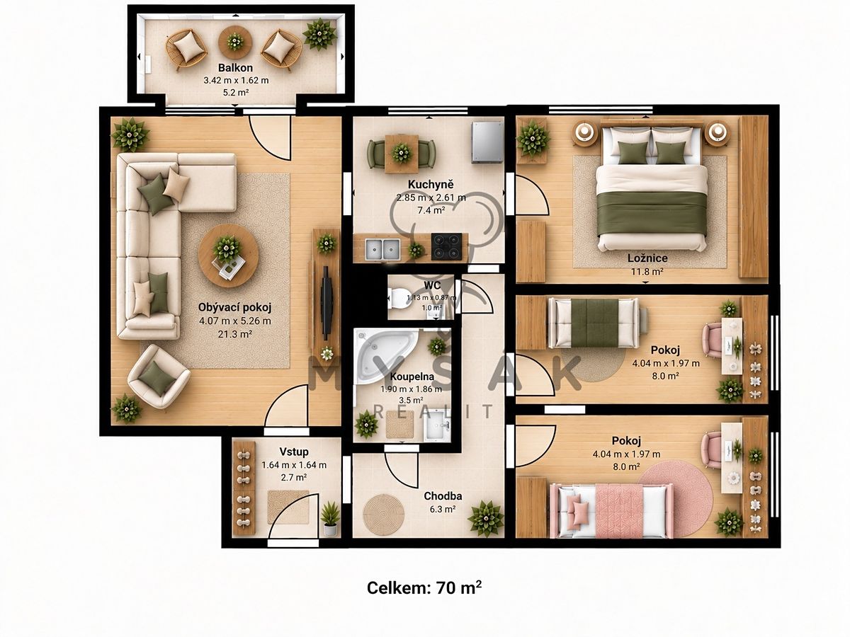Prodej bytu 4+1 71 m² – fotografie 2