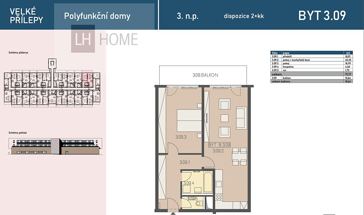 Prodej bytu 2+kk 71 m² – fotografie 4
