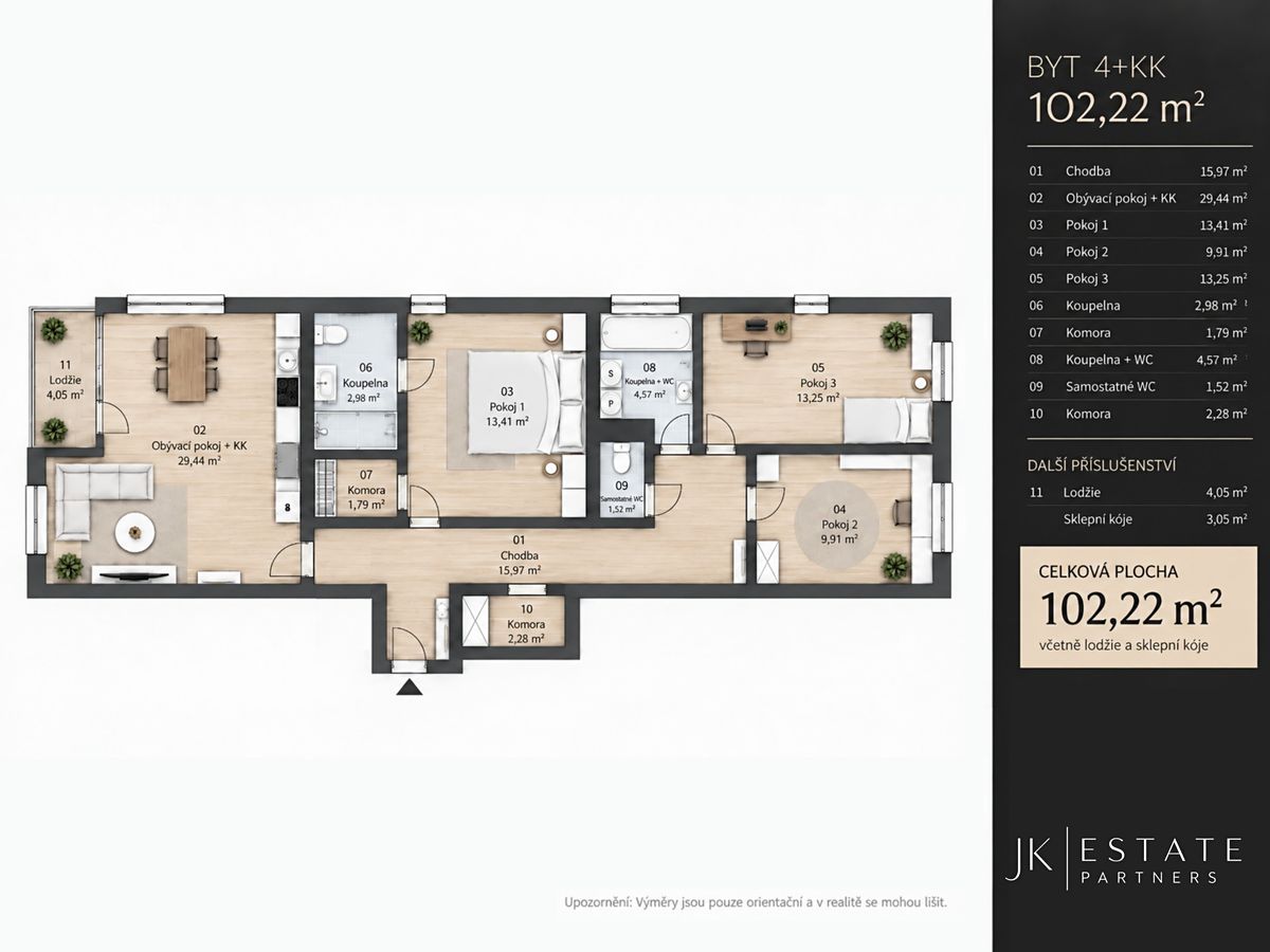Prodej bytu 4+kk 95 m² – fotografie 4