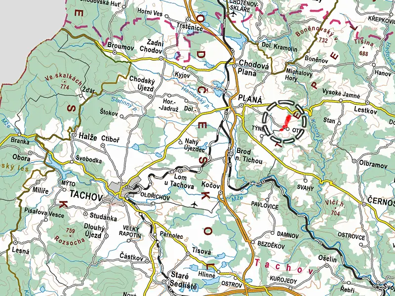 Prodej pole 104443 m², Planá – náhled fotky 3