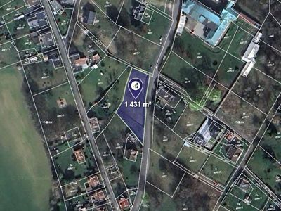 Prodej stavebního pozemku 1431 m²