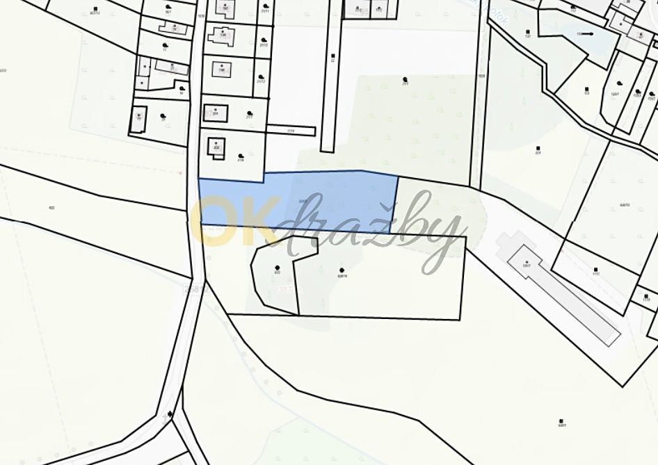 Dražba pozemku 3876 m², Velemín – fotka 1 z 3