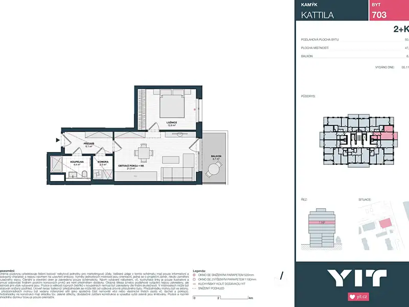 Prodej bytu 2+kk 48 m², Praha – náhled fotky 2