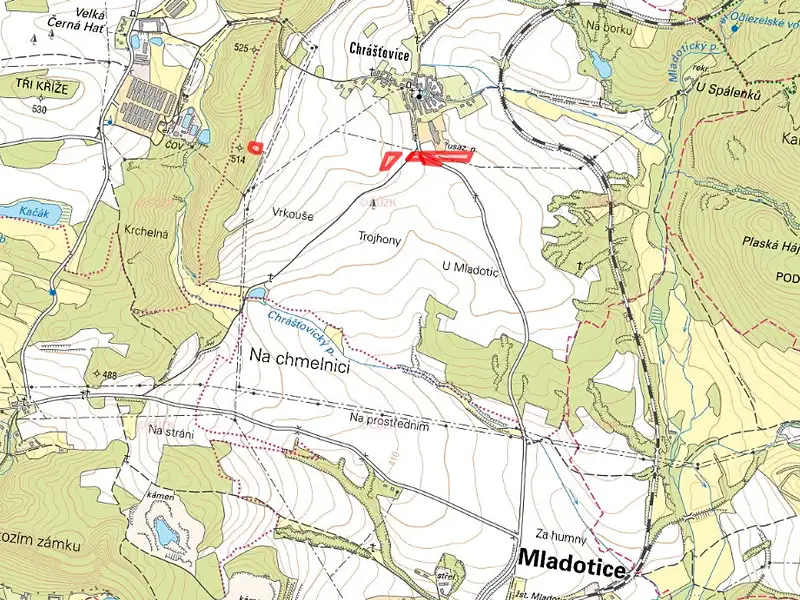 Prodej pole 13772 m², Mladotice – náhled fotky 2