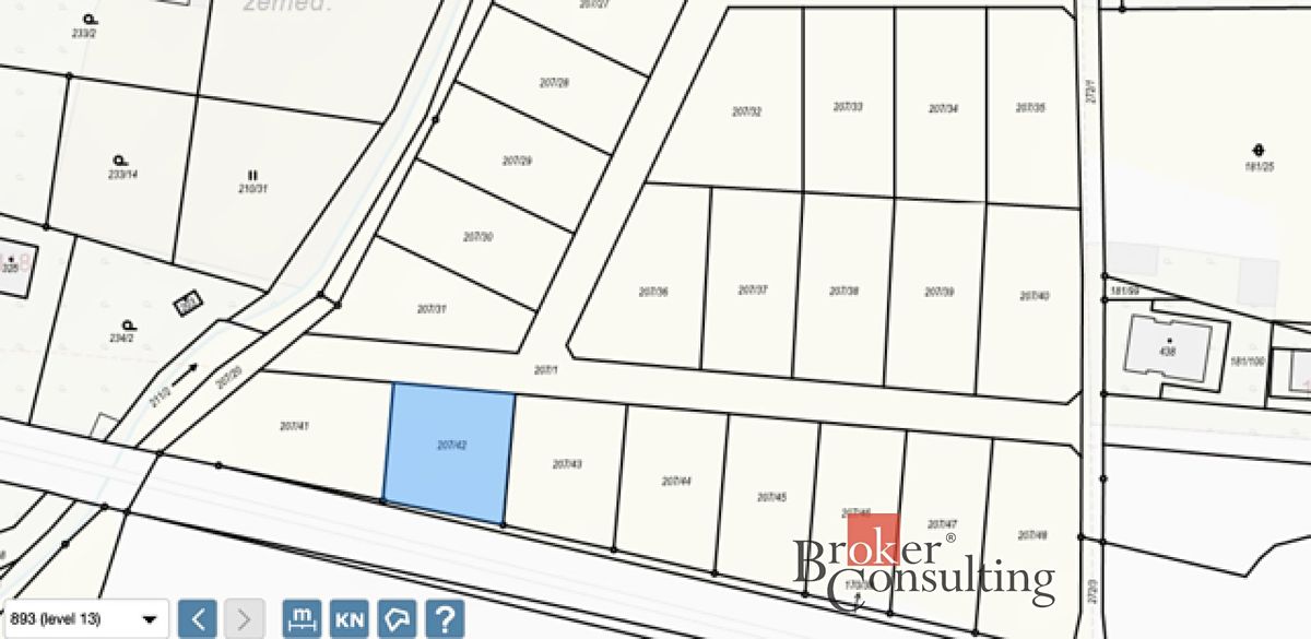 Prodej stavebního pozemku 589 m², Srbice – fotka 1 z 3
