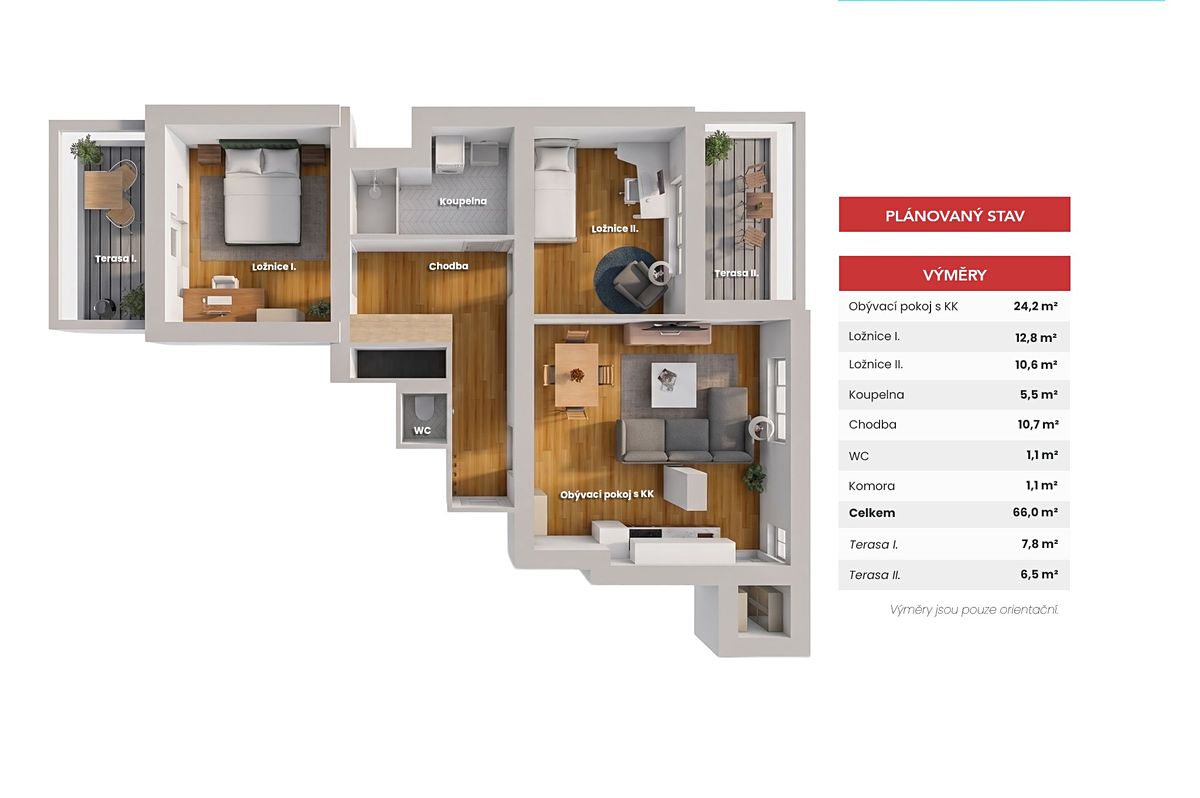 Prodej bytu 3+kk 66 m²