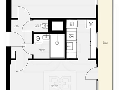 Wohnung 2+kk zur Miete, 52 m² (3 von 10)