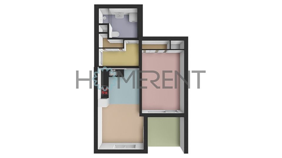 Pronájem bytu 2+kk 46 m² – fotografie 5