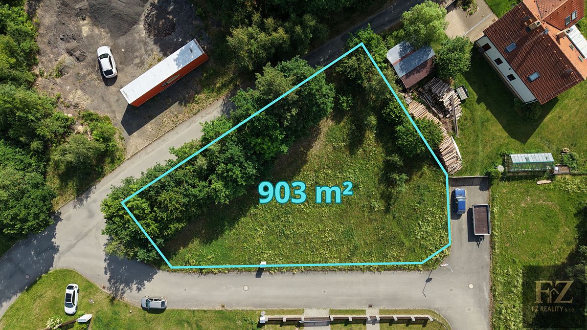Prodej stavebního pozemku 903 m², Borotín – fotka 1 z 3