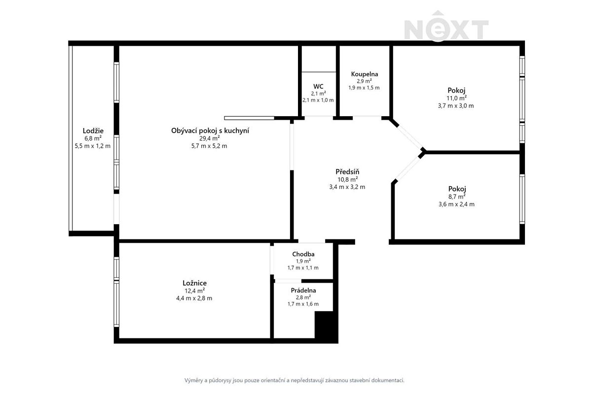 Prodej bytu 4+kk 82 m² – fotografie 3