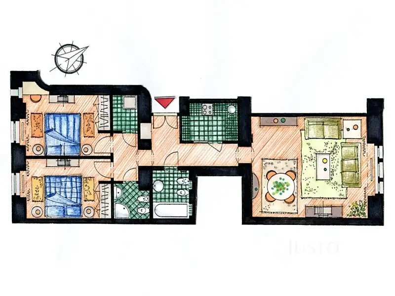 Pronájem bytu 3+1 80 m², Praha – náhled fotky 2