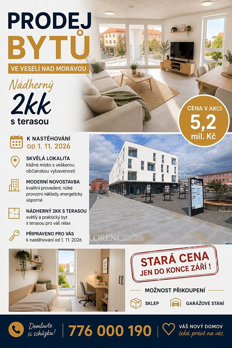 Prodej bytu 2+kk 45 m²