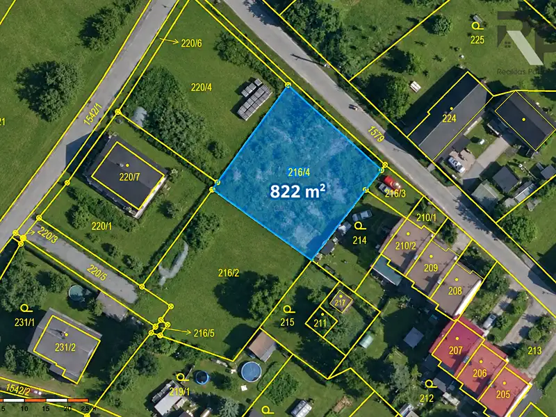 Prodej stavebního pozemku 822 m², Sobotín – náhled fotky 3