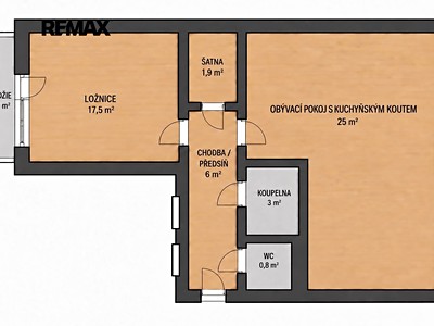 Prodej bytu 2+kk 54 m²