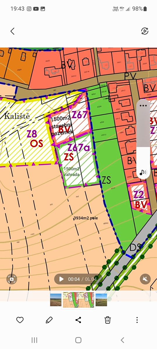 Prodej stavebního pozemku 7007 m² – fotografie 2
