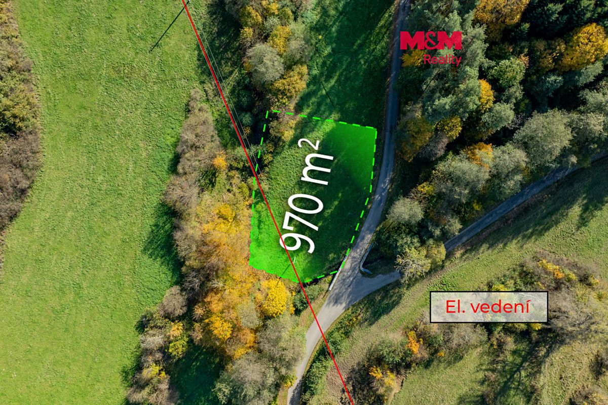 Prodej pozemku 970 m²