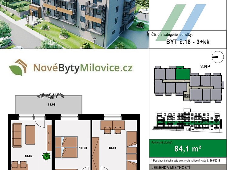 Квартира 3+kk на продаж, 85 м² (2 з 13)