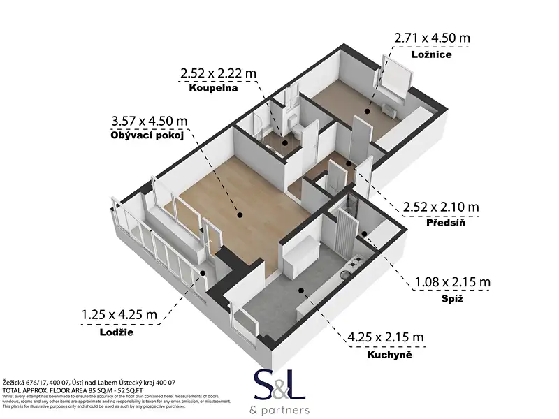 Prodej bytu 2+1 58 m², Ústí nad Labem – náhled fotky 2