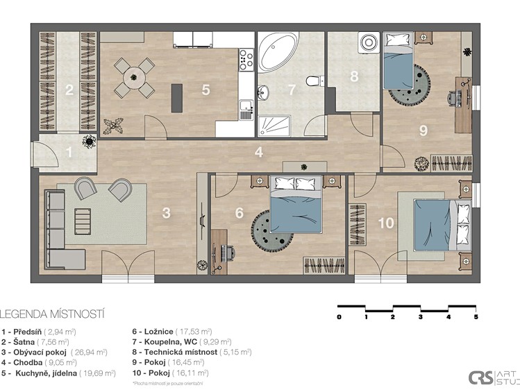 Квартира 4+1 на продаж, 172 м² (22 з 23)