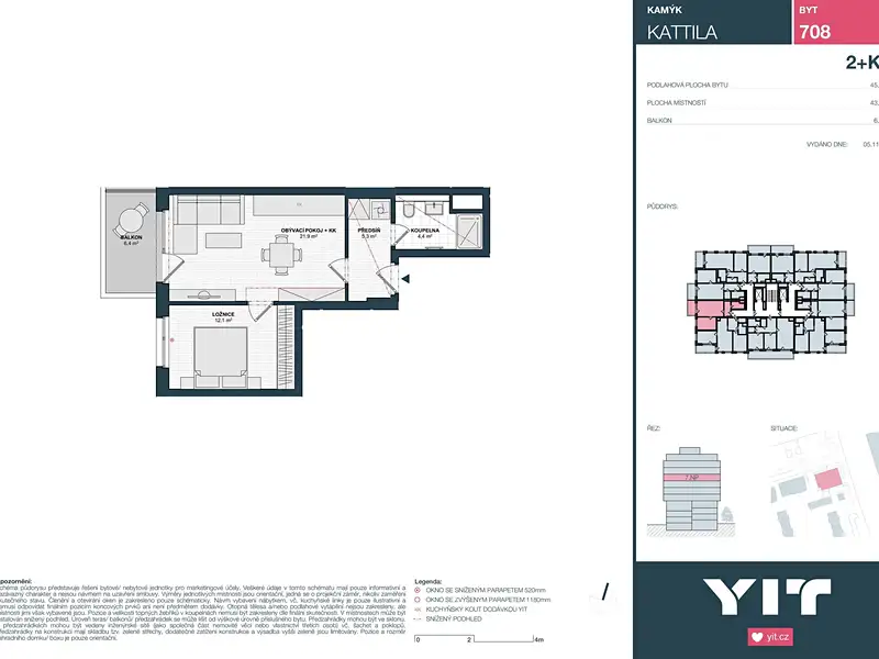 Prodej bytu 2+kk 44 m², Praha – náhled fotky 2