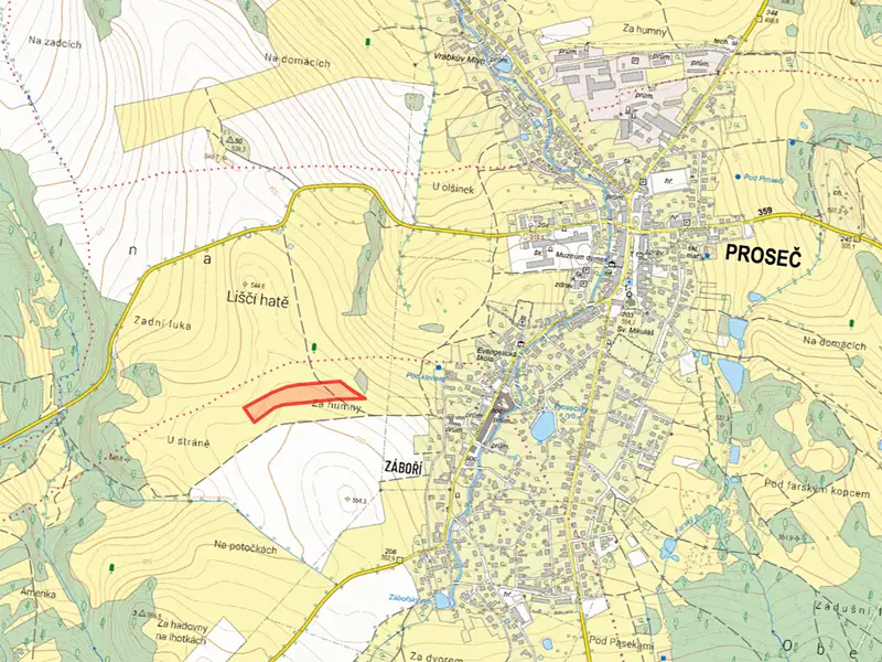 Prodej louky 15408 m², Proseč – náhled fotky 2