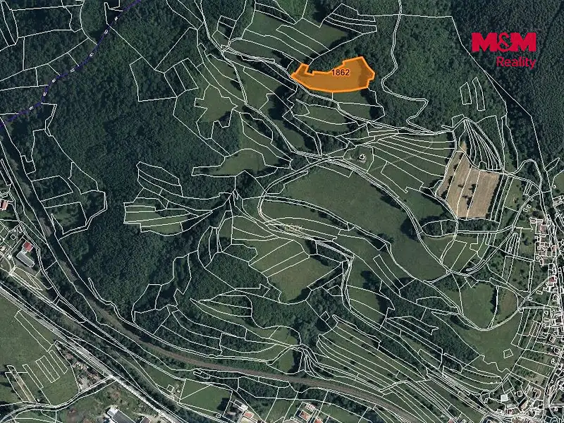 Prodej louky 1845 m², Lužná – náhled fotky 3