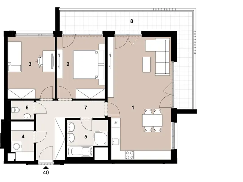 Prodej bytu 3+kk 81 m², Praha – náhled fotky 2