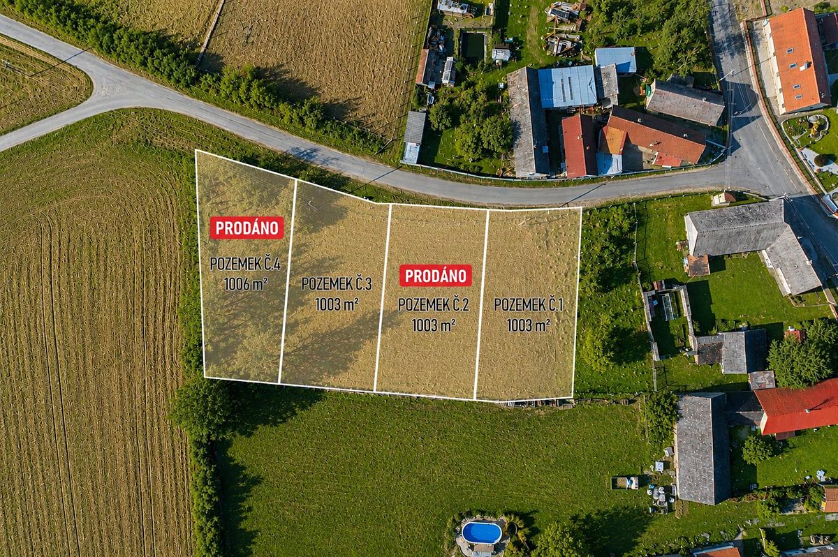 Prodej stavebního pozemku 1003 m²