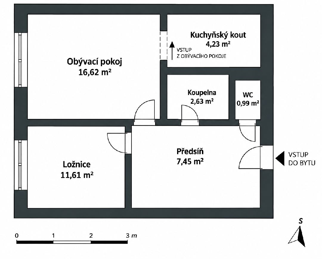 Prodej bytu 2+1 45 m² – fotografie 2