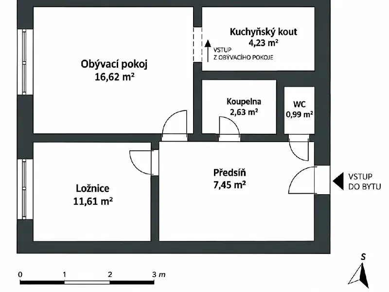 Prodej bytu 2+kk 45 m², Praha – náhled fotky 2