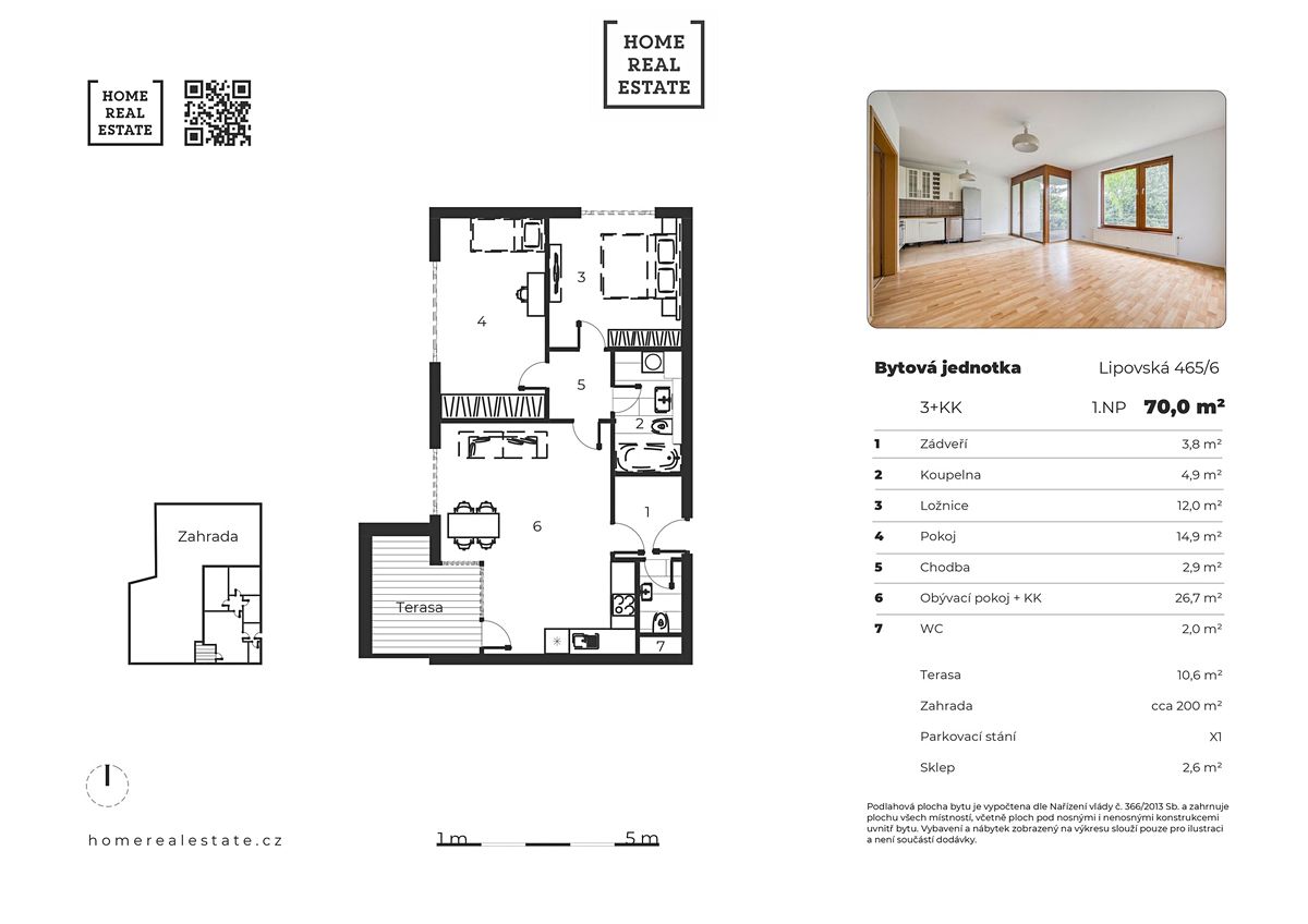 Prodej bytu 3+kk 70 m² – fotografie 4